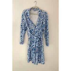 Hill House Home Woodland Robe Blue Toile Cottage Print Organic Cotton Belted